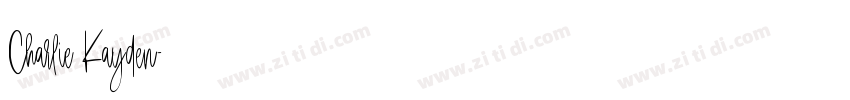 Charlie Kayden字体转换